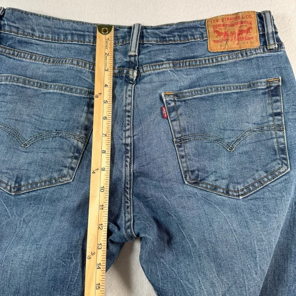 Levis Jeans Mens 36 Blue 502 Straight Leg Mid Rise Medium Wash